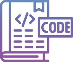 Coding Book Vector Icon