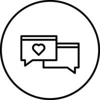 Wedding Chat Vector Icon