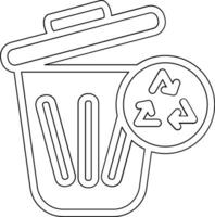 Trash Recycle Vector Icon