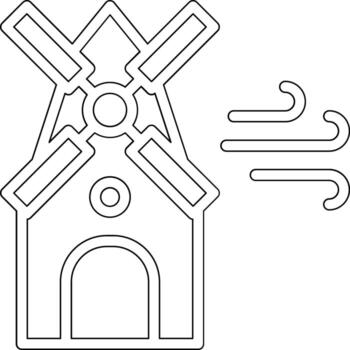 Windmill Vector Icon
