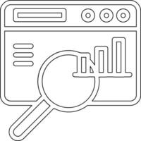 Search Statistics Vector Icon