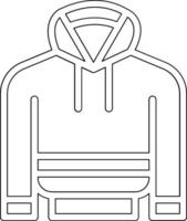 icono de vector de sudadera con capucha