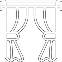 Curtains Vector Icon