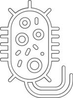 icono de vector de bacterias