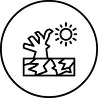 Drought Vector Icon