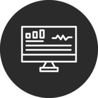 icono de vector de monitoreo