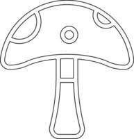 Spring Mushroom Vector Icon