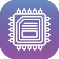 CPU Processor Vector Icon