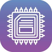 CPU Processor Vector Icon