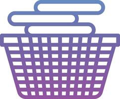 Laundry Basket Vector Icon