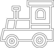 tren juguete vector icono