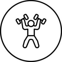 Weightlifter Vector Icon