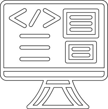 icono de vector de programación web