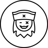 Pirate Beard Vector Icon