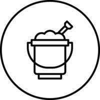 Sand Bucket Vector Icon