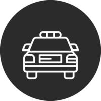 icono de vector de coche de policía