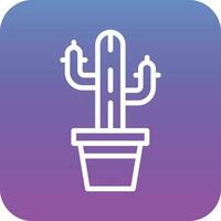 icono de vector de cactus