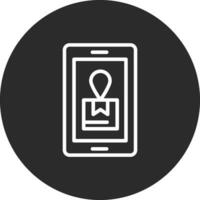 Mobile Shipment Tracking Vector Icon