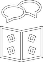 Library Chat Vector Icon