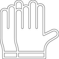 guantes, vector, icono vector