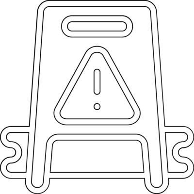 Wet Floor Vector Icon