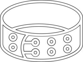 icono de vector de cinturón