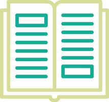 Open Book Vector Icon