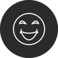 Grinning Squinting Face Vector Icon