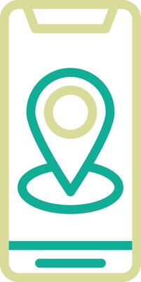 Mobile GPS Vector Icon