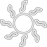 Sun Vector Icon