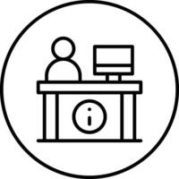 Information Desk Vector Icon