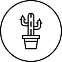 icono de vector de cactus