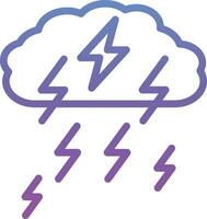 Thunderstorm Vector Icon