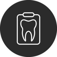 diente análisis vector icono