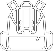 icono de vector de mochila