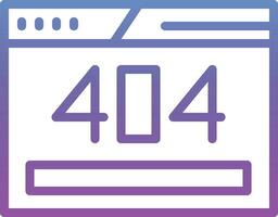 404 Error Vector Icon