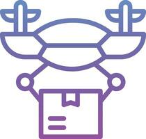 Drone Delivery Vector Icon