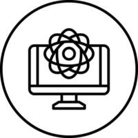 Quantum Computing Vector Icon