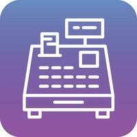 Cashier Machine Vector Icon