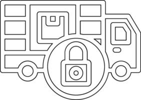 Locked Delivery Vector Icon