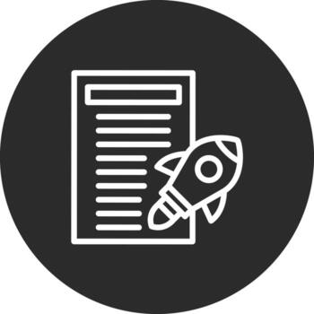 Project Launch Vector Icon