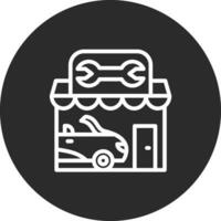 Car Repair Shop Vector Icon