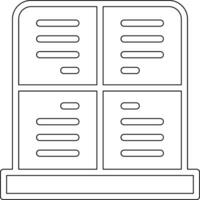 Library Locker Vector Icon