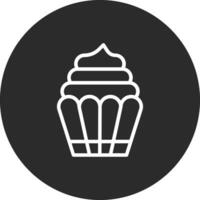 icono de vector de cupcake