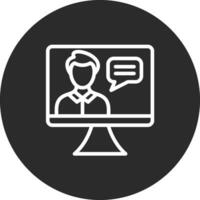Online Lecture Vector Icon