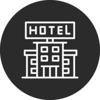 icono de vector de signo de hotel