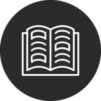 icono de vector de libro abierto