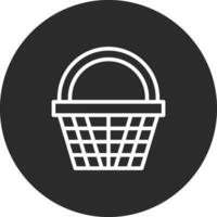 icono de vector de cesta de compras