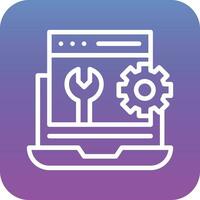 Web Maintenance Vector Icon