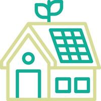 Eco House Vector Icon